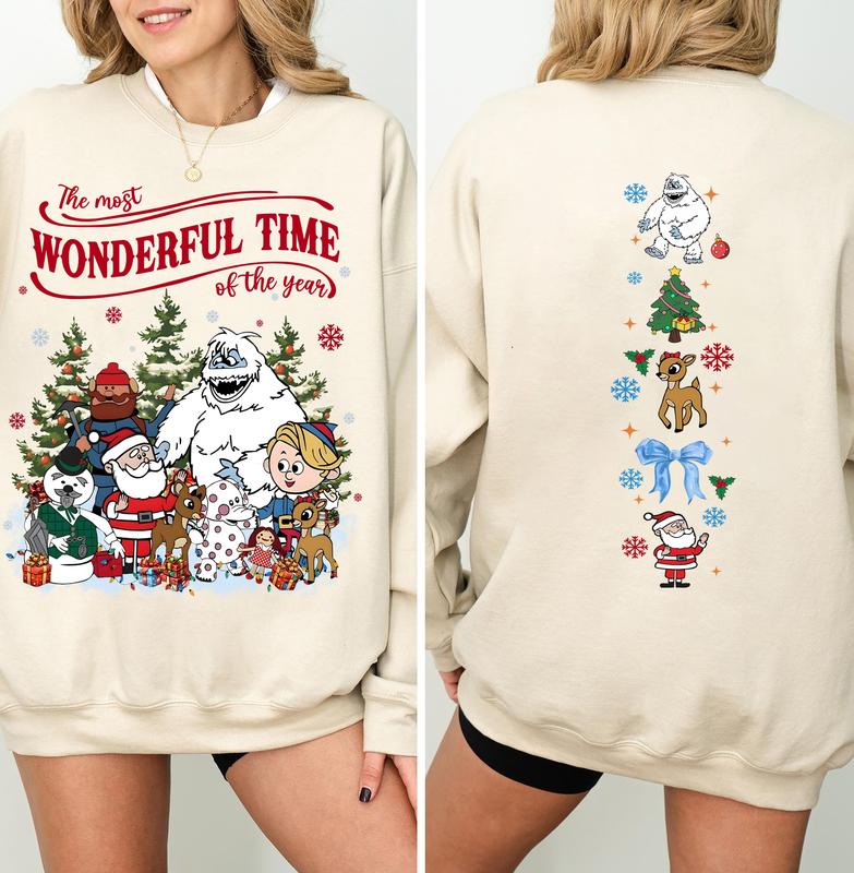 Vintage Rudolph Christmas Sweatshirt, Retro Christmas Shirt, Red Nosed Reindeer Sweatshirt, Cute Christmas Shirt, Rudolph Santa Sweatshirt