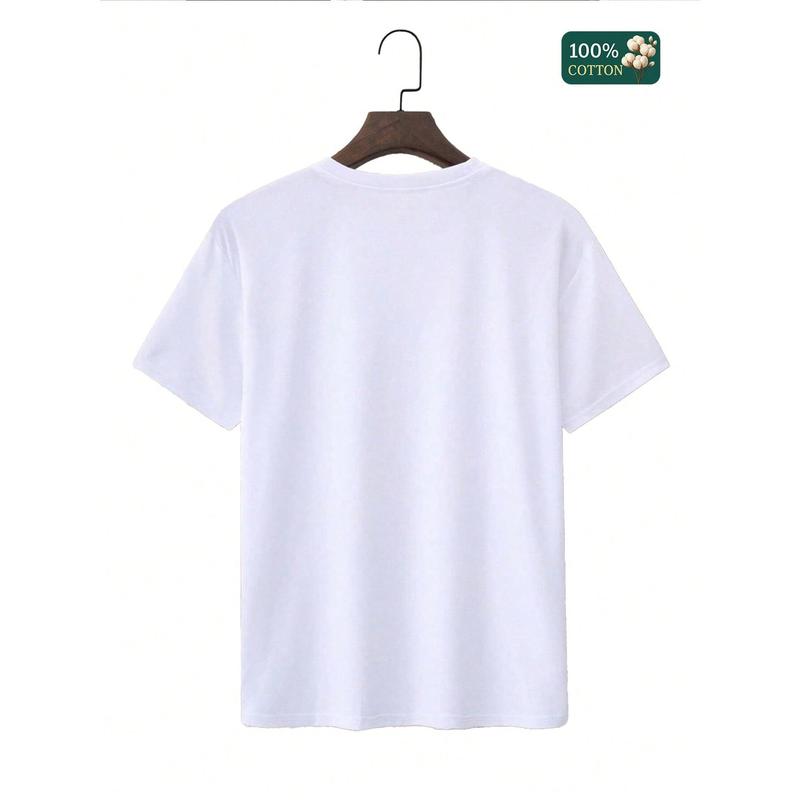 100% Cotton Unisex Round Neck Short - Sleeve "F-CAW-F" Raven Graphic T - Shirt Cotton T-Shirt