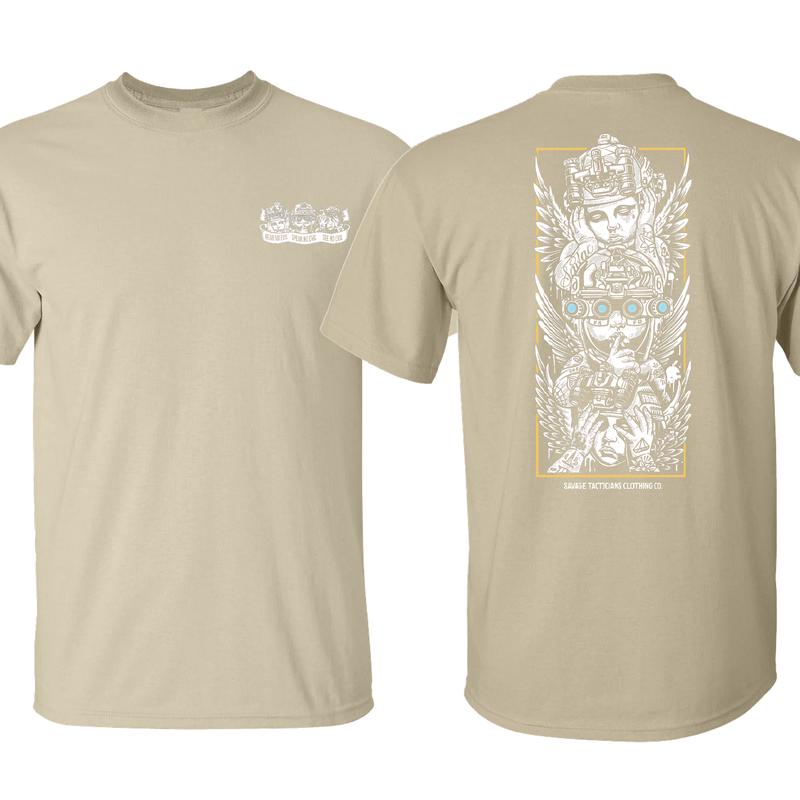 Proverbial Maxim Shirt Unisex Short Sleeve, Casual 100% Cotton, Army Military Menswear, Gun Shirt Tactical Gear, Good Graphic Shirt