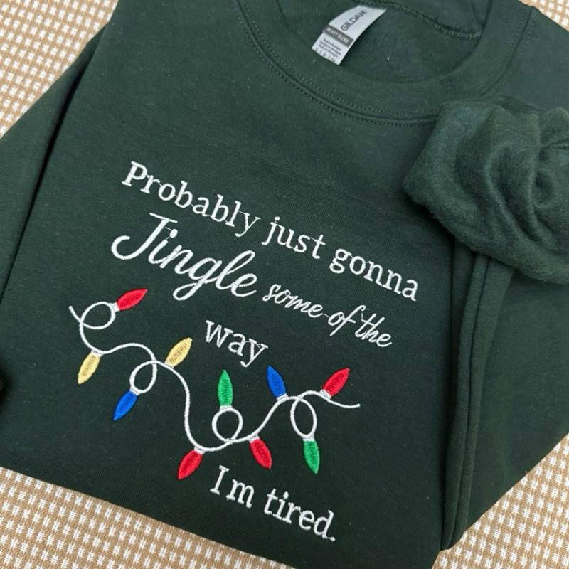 Funny Christmas embroidered Sweatshirt - Christmas Embroidered Unisex Sweatshirt , Christmas Gift sweatshirt, Christmas trees sweater