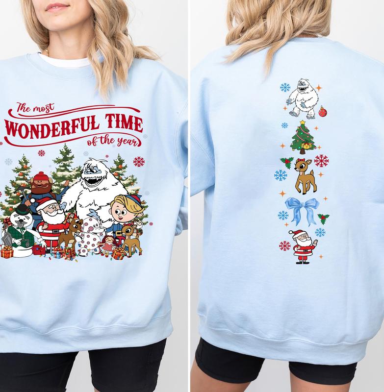 Vintage Rudolph Christmas Sweatshirt, Retro Christmas Shirt, Red Nosed Reindeer Sweatshirt, Cute Christmas Shirt, Rudolph Santa Sweatshirt