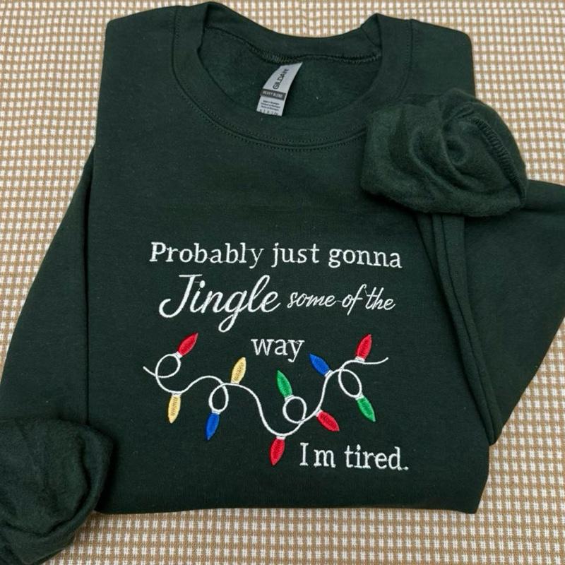 Funny Christmas embroidered Sweatshirt - Christmas Embroidered Unisex Sweatshirt , Christmas Gift sweatshirt, Christmas trees sweater