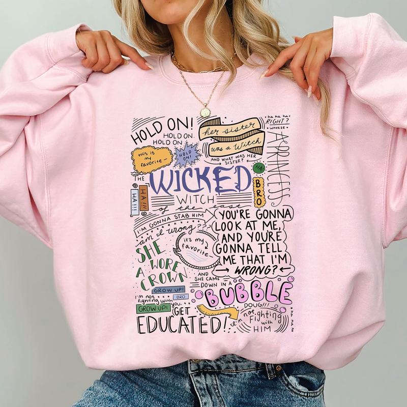 Her Sister Was A Witch Crewneck, The Wicked Witch of the East Bro Shirt, Musical Fan Hoodie, Wizard Movie Fan, Wizard of Oz Shirts