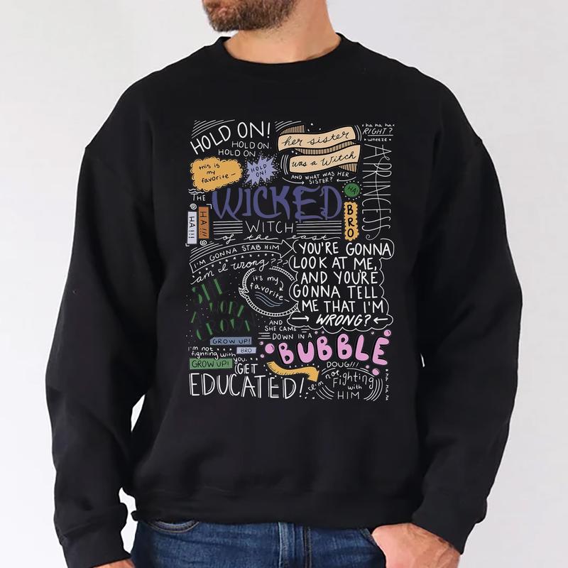 Her Sister Was A Witch Crewneck, The Wicked Witch of the East Bro Shirt, Musical Fan Hoodie, Wizard Movie Fan, Wizard of Oz Shirts