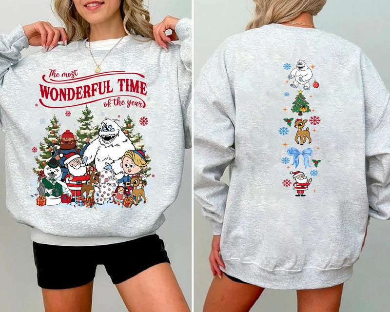 Vintage Rudolph Christmas Sweatshirt, Retro Christmas Shirt, Red Nosed Reindeer Sweatshirt, Cute Christmas Shirt, Rudolph Santa Sweatshirt
