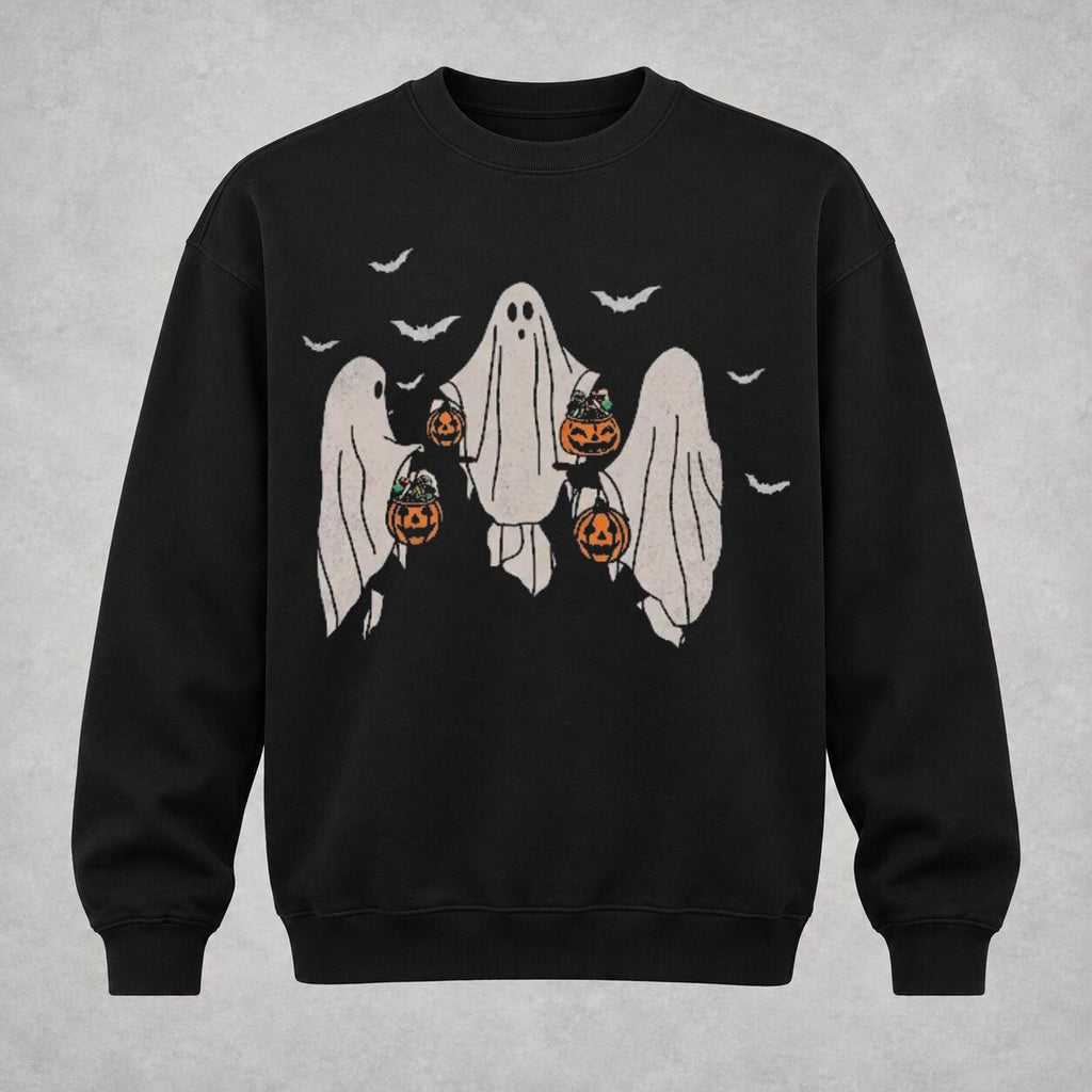 Funny Bedsheet Ghost Halloween T-Shirt/Sweatshirt/Hoodie – Vintage Trick or Treat Washed Graphic Tee