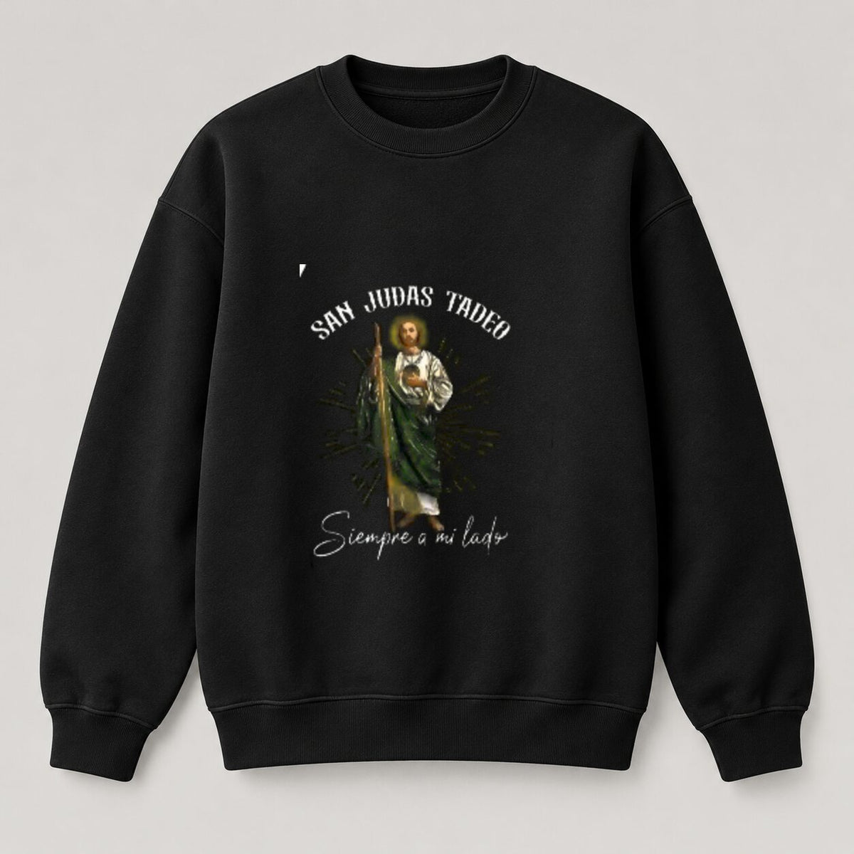 San Judas Tadeo Double-Sided Graphic Hoodie/Sweatshirt/T-Shirt – Siempre a Mi Lado Catholic Faith Tee