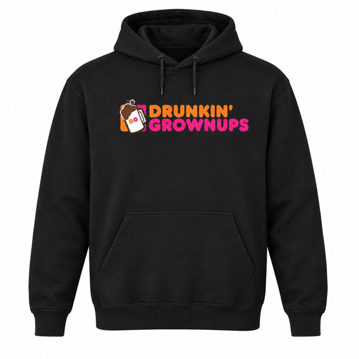 Drunkin’ Grownups Funny Graphic Tee – Retro Adult Humor T-Shirt/Sweatshirt/Hoodie