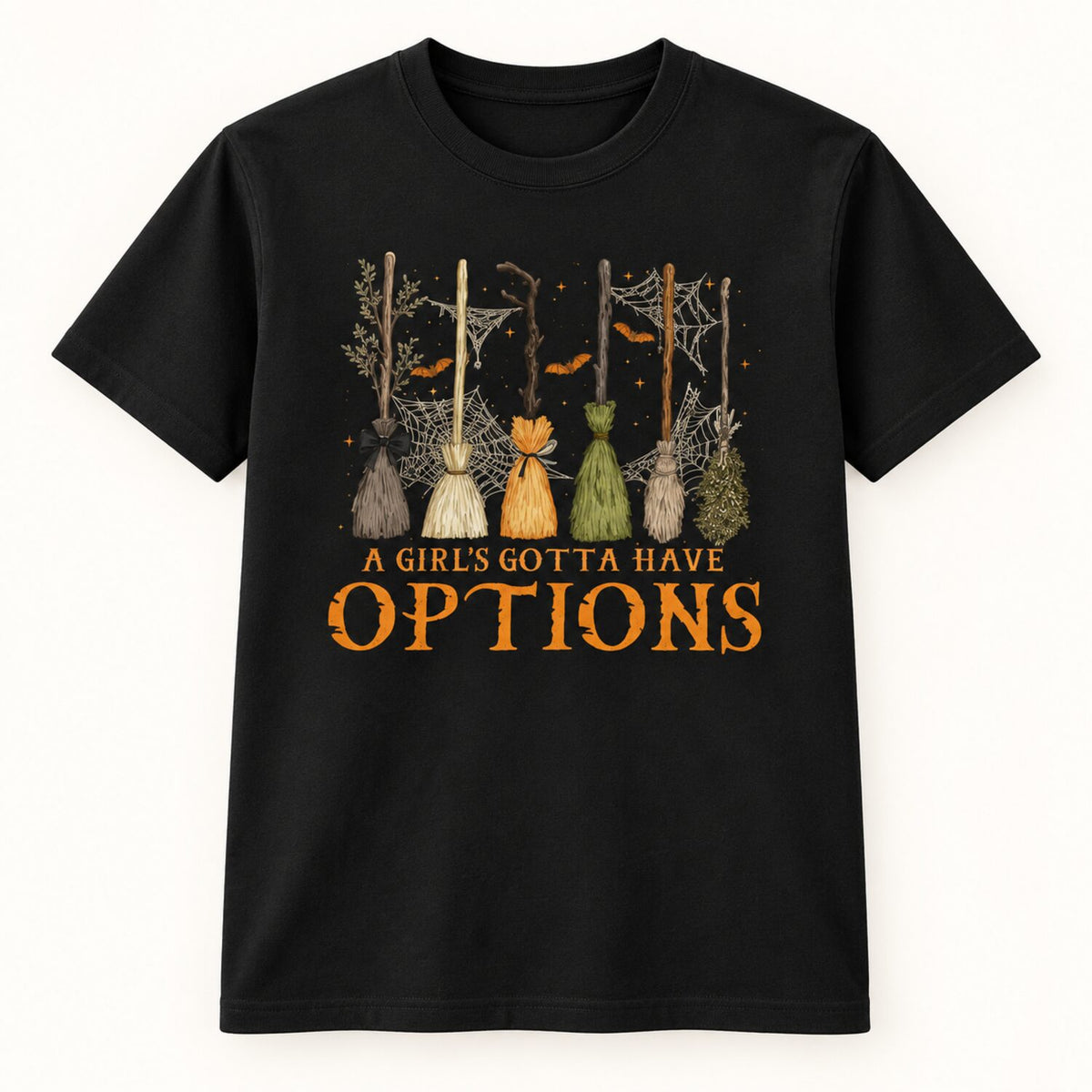 A Girl's Gotta Have Options Sweatshirt/Sweatshirt/Hoodie – Vintage Witchy Halloween Crewneck