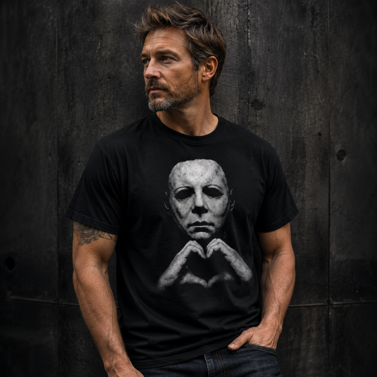 Michael Myers Spooky Cute Graphic Tee 🎃 – Halloween Streetwear Shirt/Sweatshirt/Hoodie
