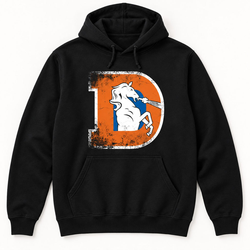 Denver Broncos Vintage Logo T-Shirt/Sweatshirt/Hoodie – Retro Football Game Day Tee
