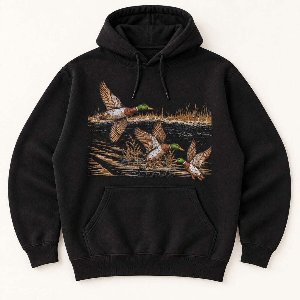 Vintage Mallard Duck Sweatshirt/Hoodie/T-shirt – Retro Wildlife Nature Graphic Crewneck