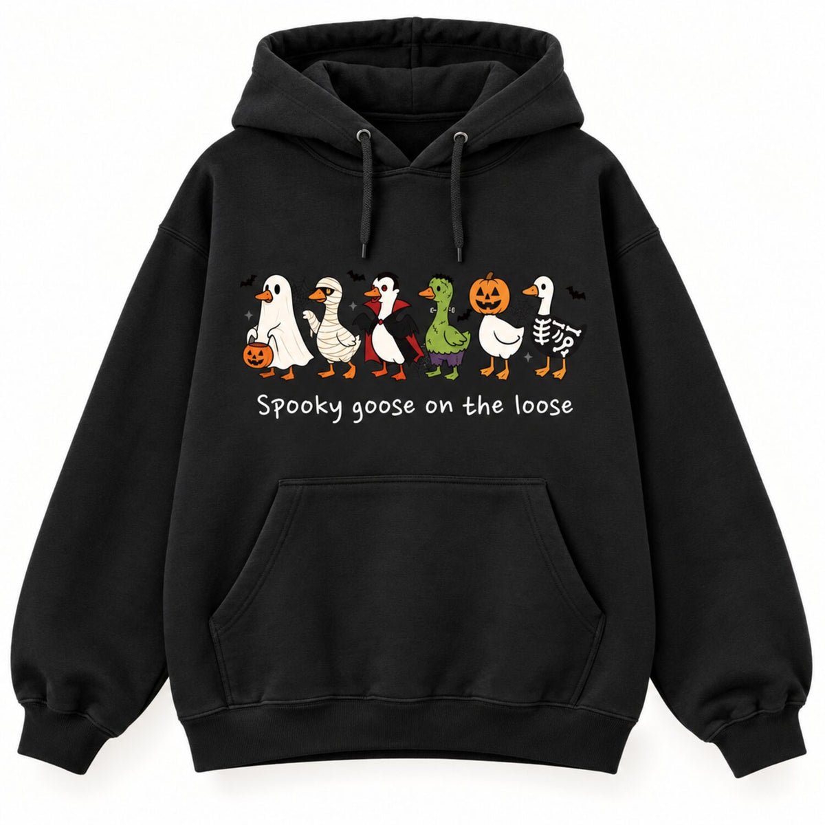 Spooky Goose on the Loose Sweatshirt/Hoodie/T-shirt – Cute Halloween Goose Graphic Crewneck