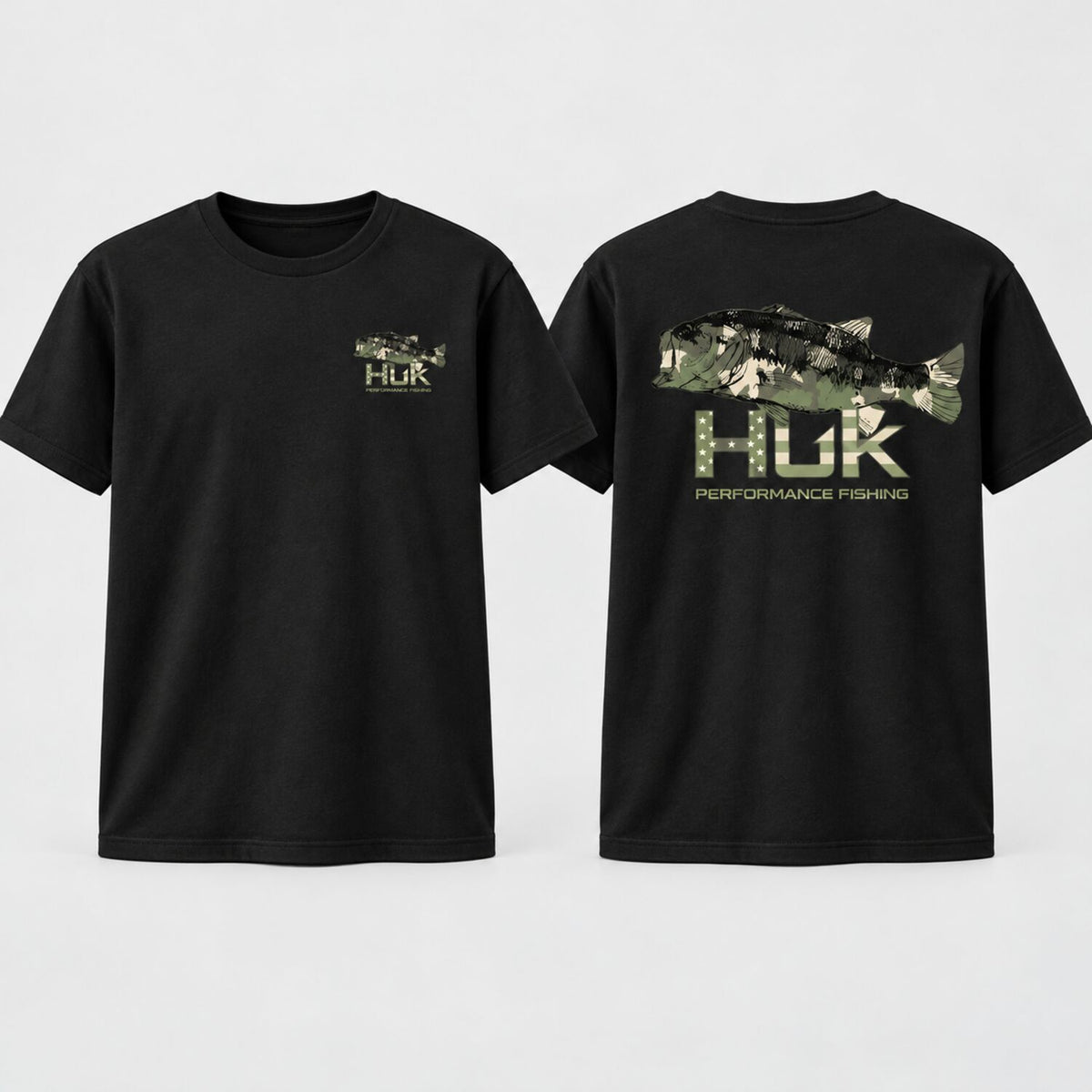 Men's Camo Bass Fishing Hoodie/Sweatshirt/T-Shirt – Outdoor Graphic Pullover Sweatshirt