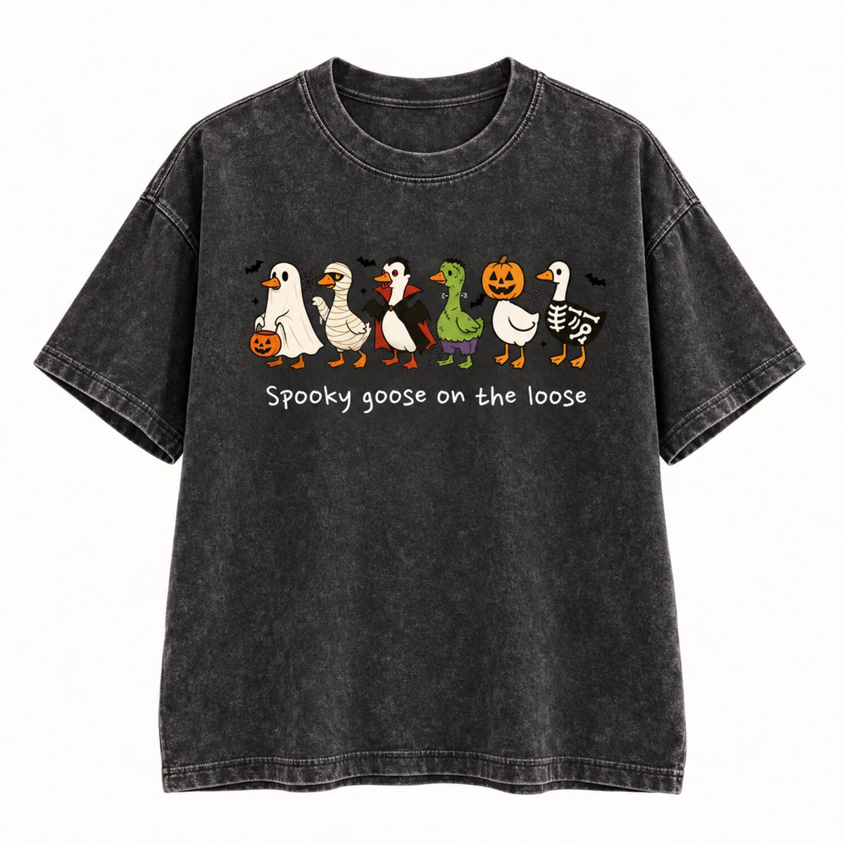 Spooky Goose on the Loose Sweatshirt/Hoodie/T-shirt – Cute Halloween Goose Graphic Crewneck