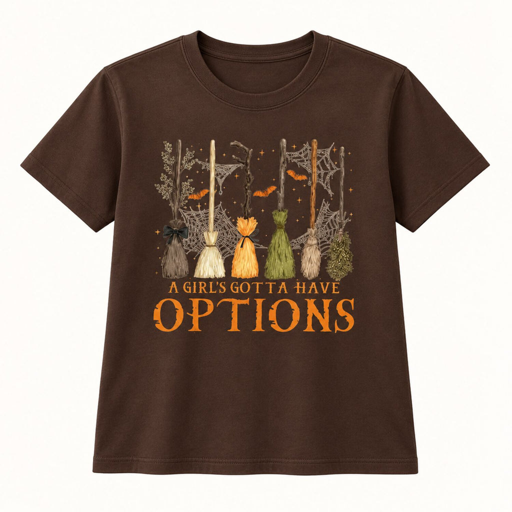 A Girl's Gotta Have Options Sweatshirt/Sweatshirt/Hoodie – Vintage Witchy Halloween Crewneck