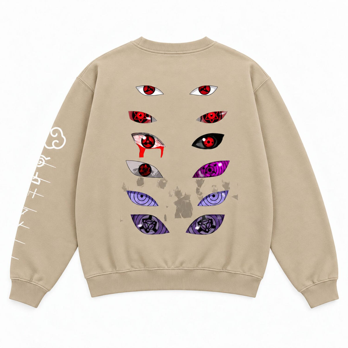 Dark Anime Eyes Oversized Hoodie/Sweatshirt – Japanese Streetwear Graphic Pullover