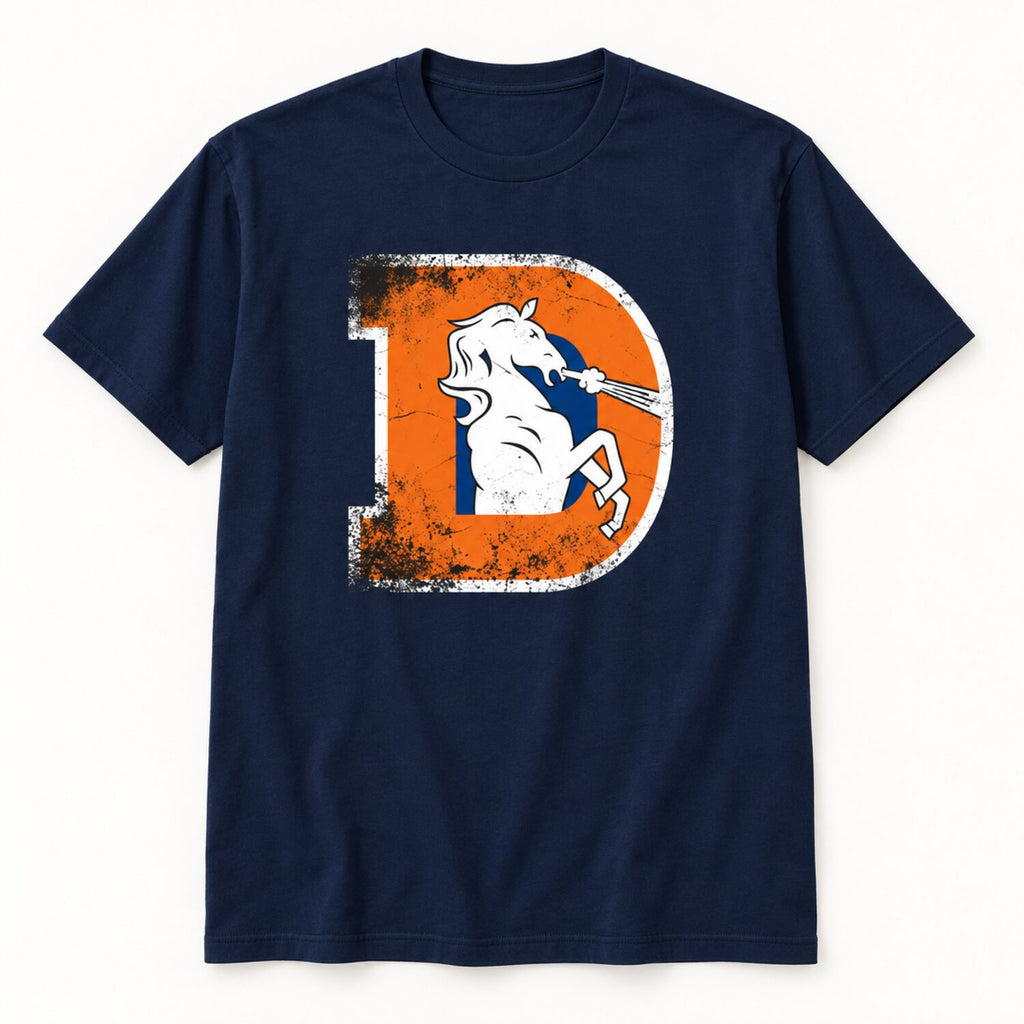 Denver Broncos Vintage Logo T-Shirt/Sweatshirt/Hoodie – Retro Football Game Day Tee