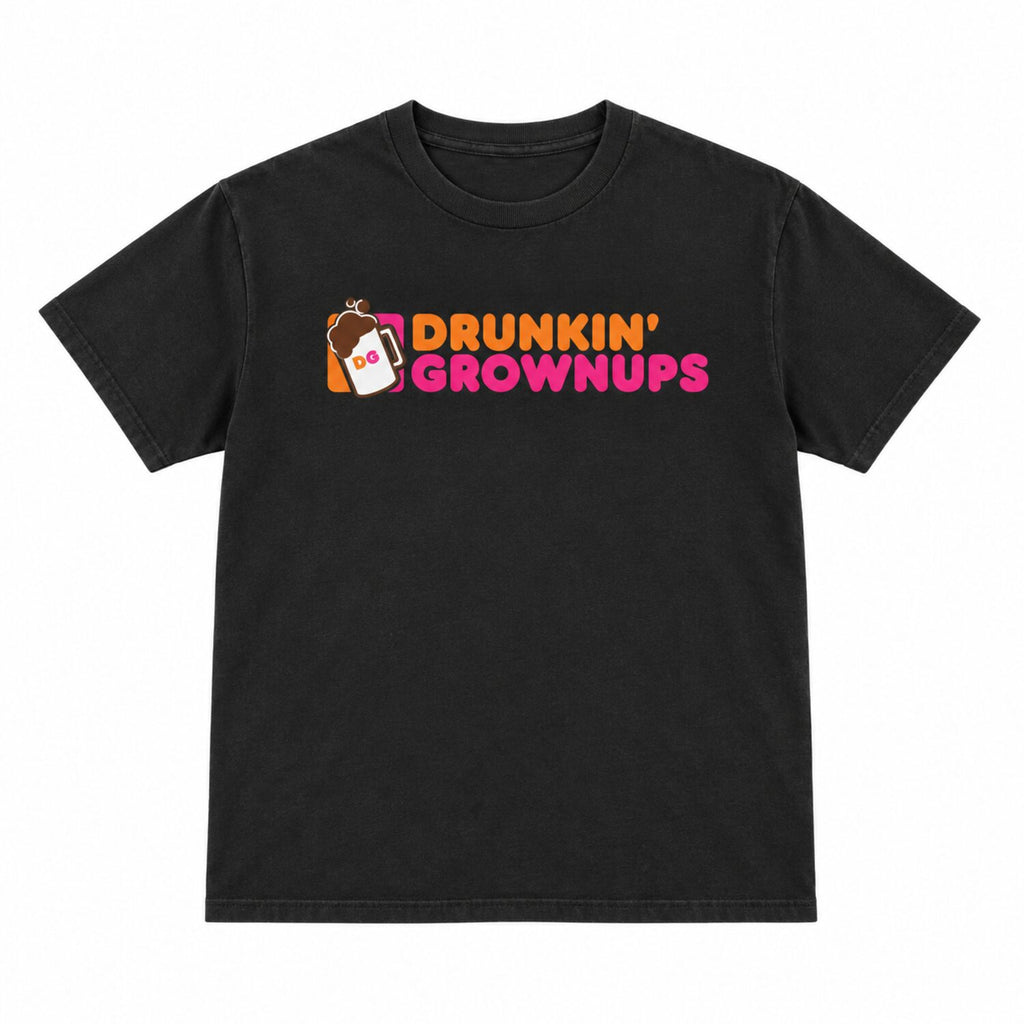 Drunkin’ Grownups Funny Graphic Tee – Retro Adult Humor T-Shirt/Sweatshirt/Hoodie