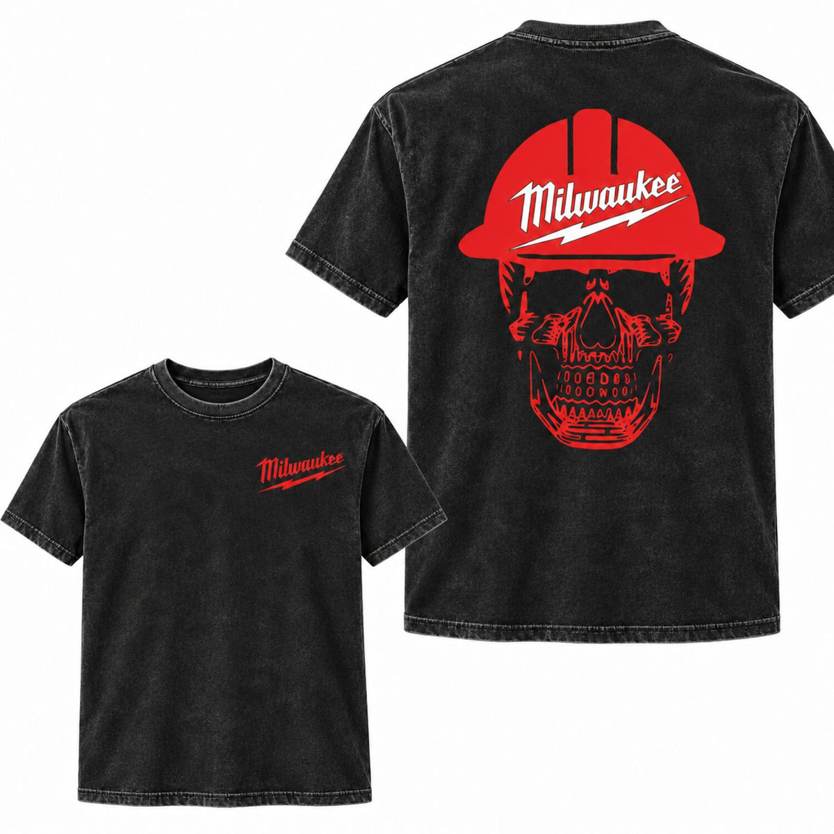 Milwaukee Skull Hoodie, Bold Graphic Pullover For Men For Women, Streetwear Workwear Style, Unisex Fit, Gift For Tool For Garage Fans, Unisex Long Sleeve Pullover Shirt