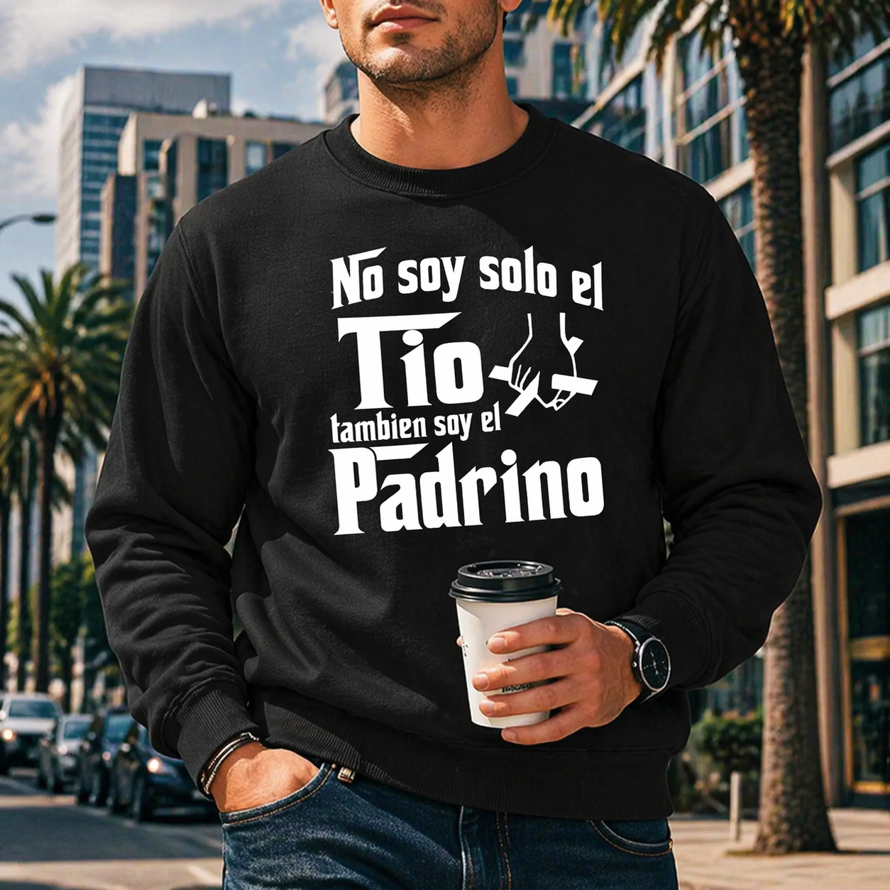“No soy solo el Tío, también soy el Padrino” Spanish T-Shirt/Sweatshirt/Hoodie – Funny Uncle Gift Tee