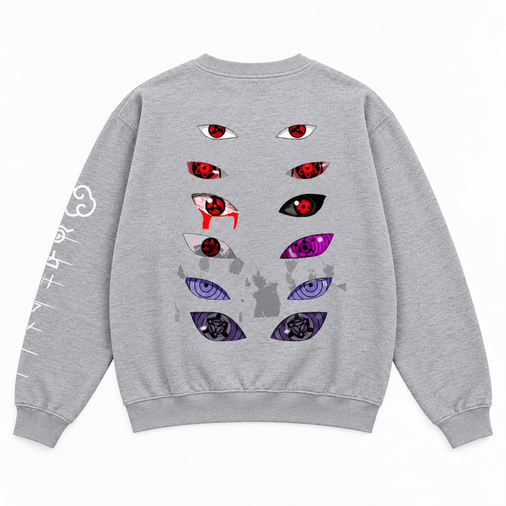 Dark Anime Eyes Oversized Hoodie/Sweatshirt – Japanese Streetwear Graphic Pullover