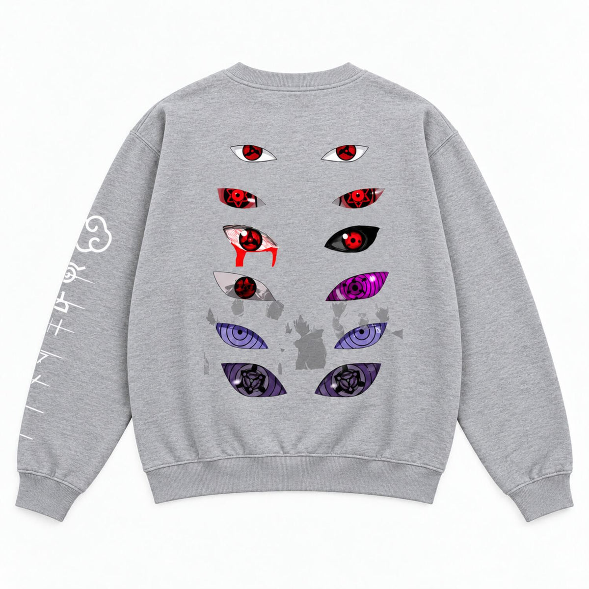 Dark Anime Eyes Oversized Hoodie/Sweatshirt – Japanese Streetwear Graphic Pullover