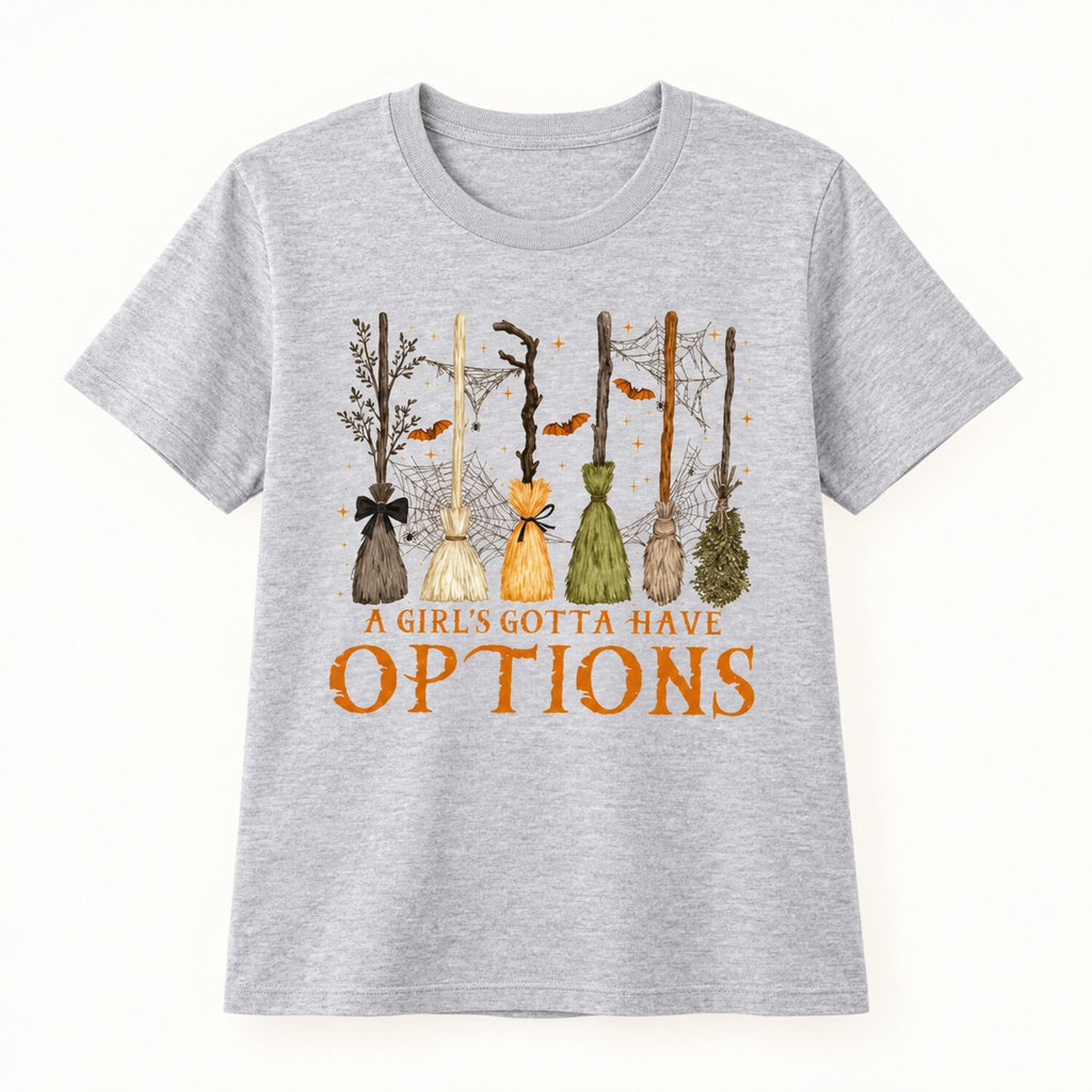 A Girl's Gotta Have Options Sweatshirt/Sweatshirt/Hoodie – Vintage Witchy Halloween Crewneck