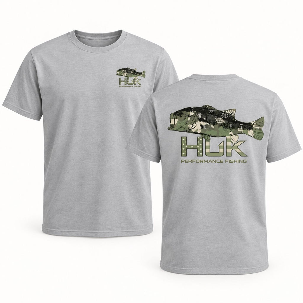 Men's Camo Bass Fishing Hoodie/Sweatshirt/T-Shirt – Outdoor Graphic Pullover Sweatshirt