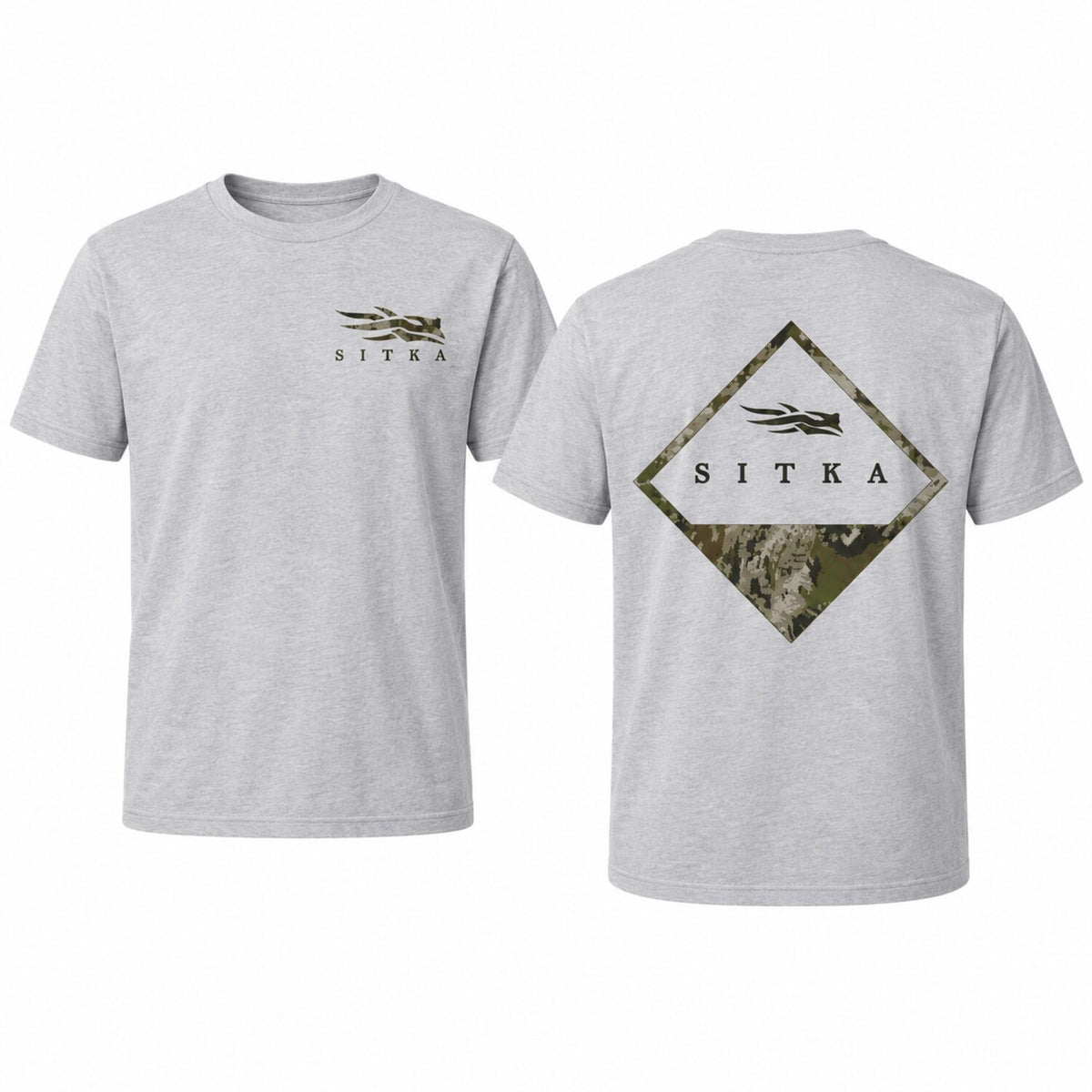 SITKA Camo Graphic Hoodie/Sweatshirt/T-Shirt – Front & Back Hunting Outdoor Pullover