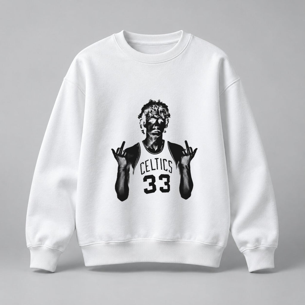 Larry Bird Vintage Basketball Graphic Tee/Sweatshirt/Hoodie – Retro Celtics 33 Streetwear T-Shirt