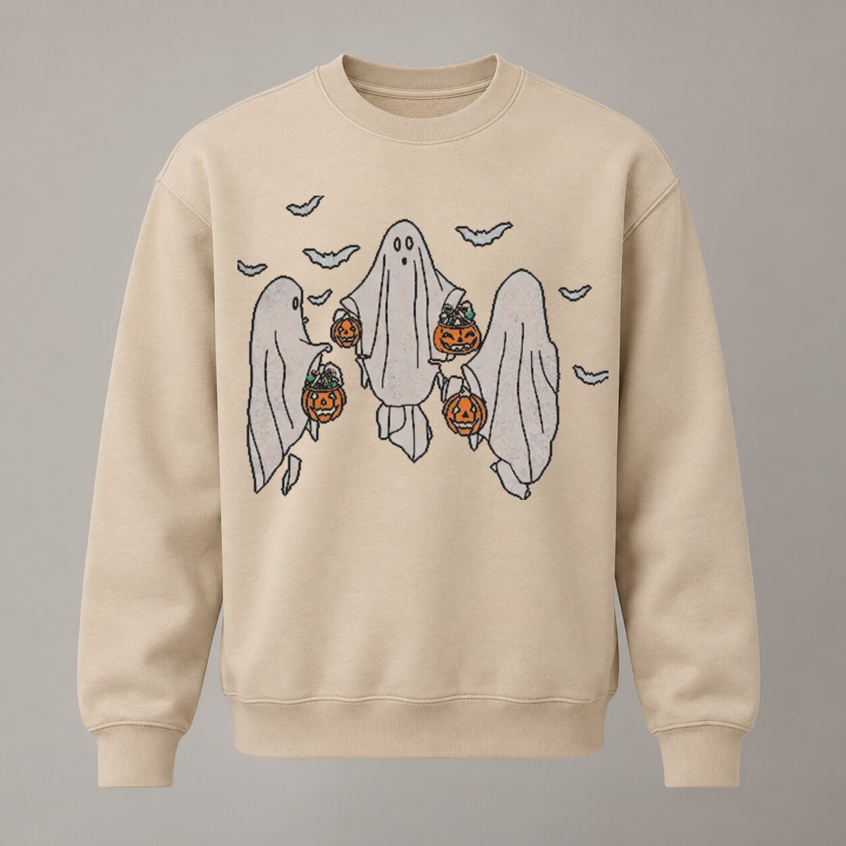 Funny Bedsheet Ghost Halloween T-Shirt/Sweatshirt/Hoodie – Vintage Trick or Treat Washed Graphic Tee