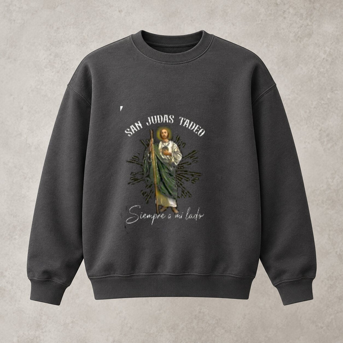 San Judas Tadeo Double-Sided Graphic Hoodie/Sweatshirt/T-Shirt – Siempre a Mi Lado Catholic Faith Tee