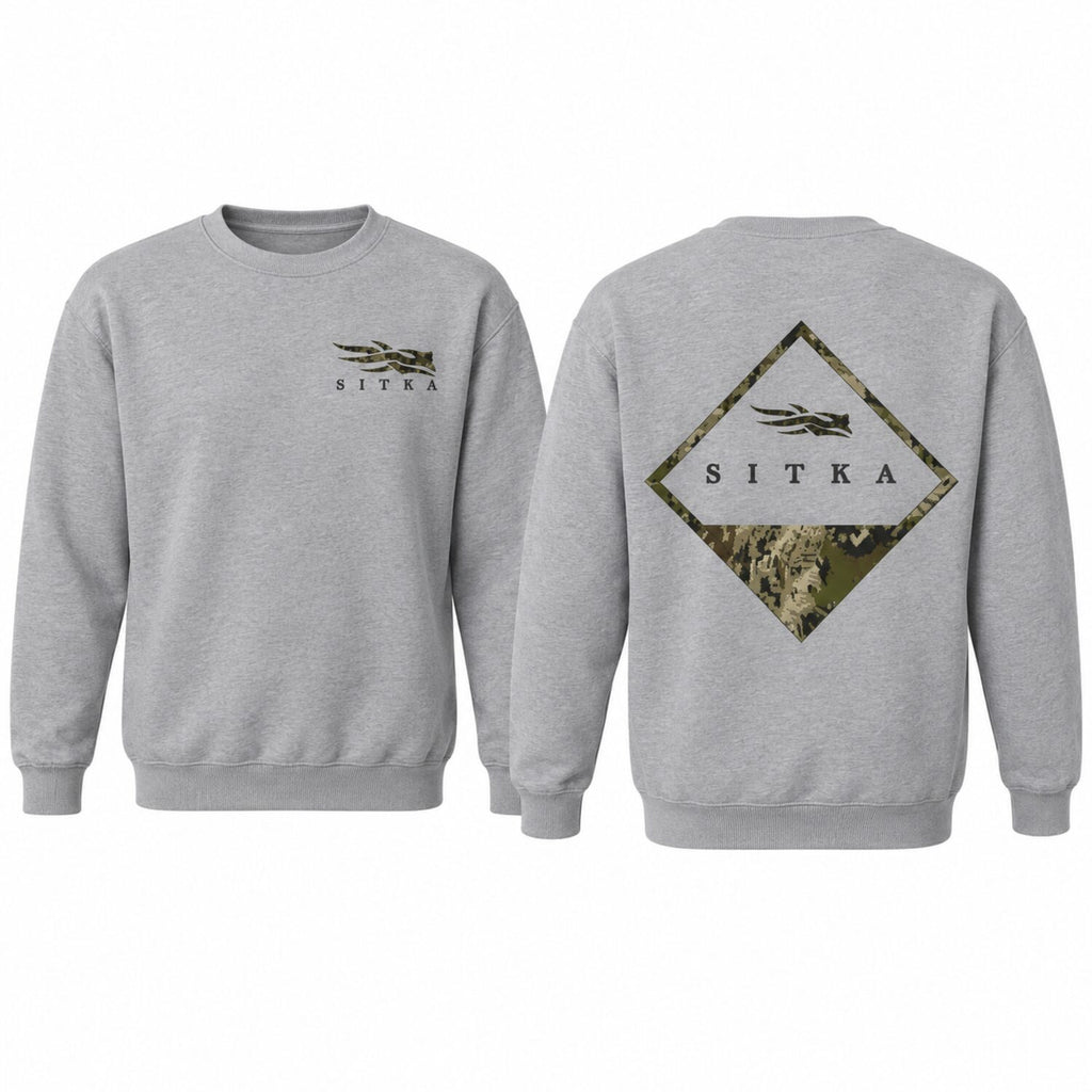 SITKA Camo Graphic Hoodie/Sweatshirt/T-Shirt – Front & Back Hunting Outdoor Pullover