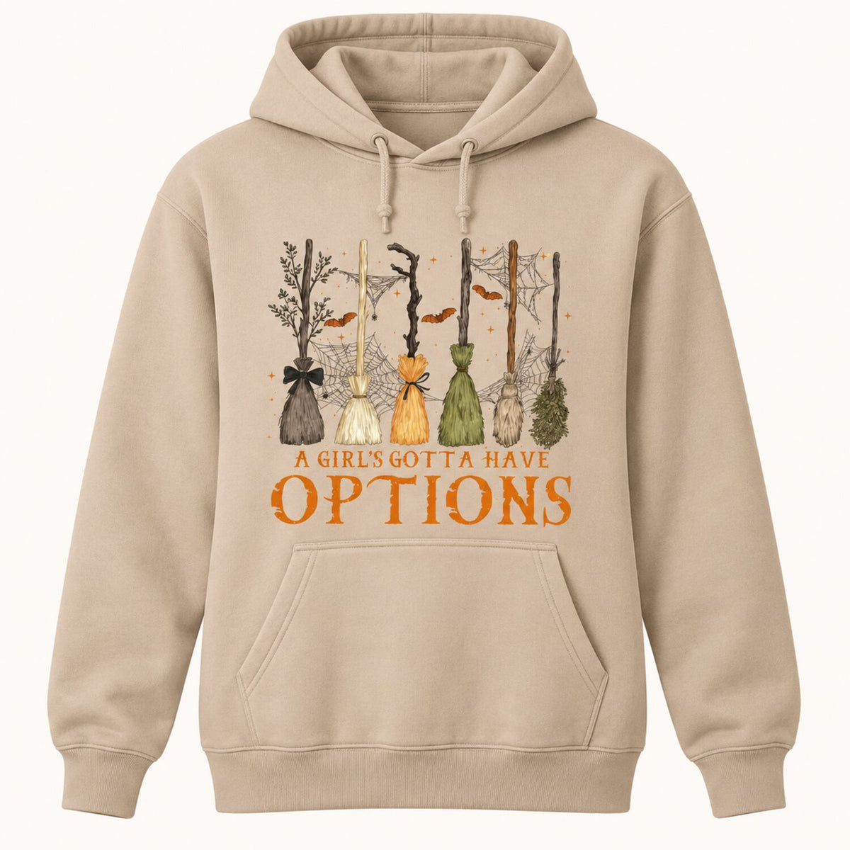 A Girl's Gotta Have Options Sweatshirt/Sweatshirt/Hoodie – Vintage Witchy Halloween Crewneck