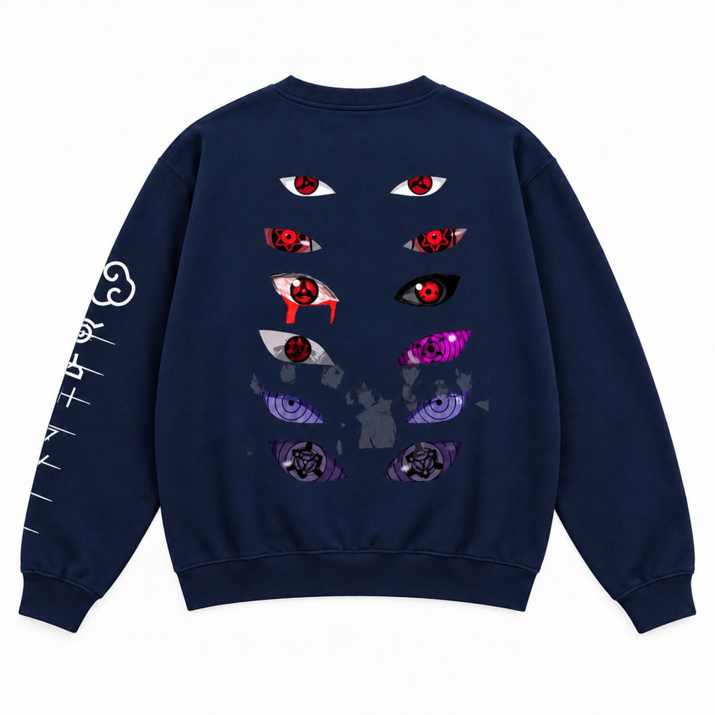 Dark Anime Eyes Oversized Hoodie/Sweatshirt – Japanese Streetwear Graphic Pullover