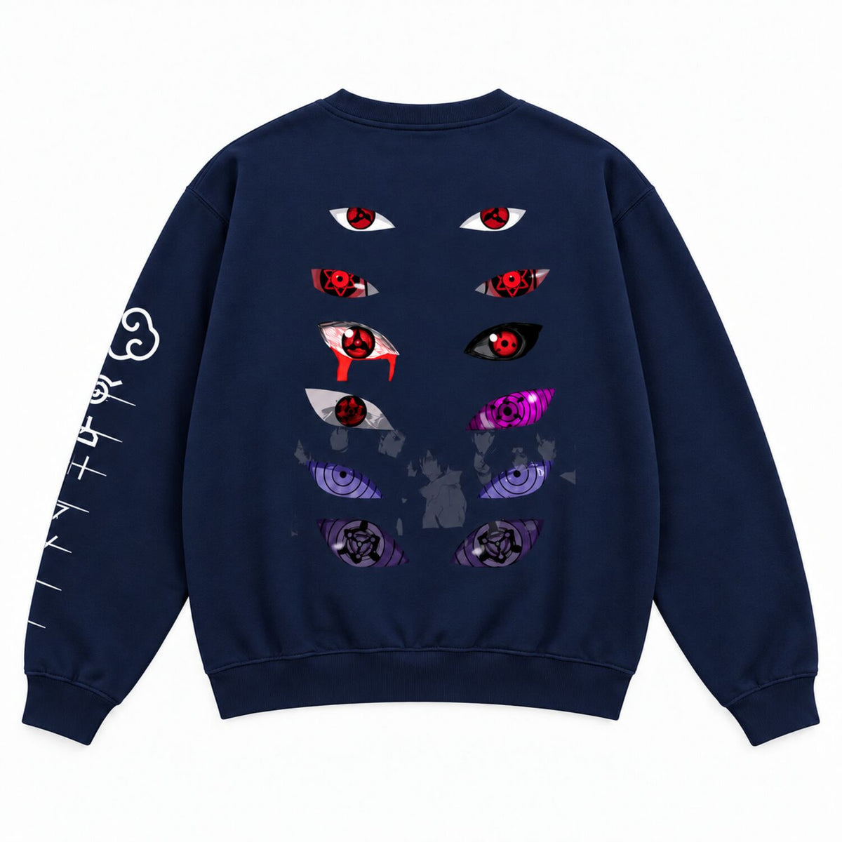 Dark Anime Eyes Oversized Hoodie/Sweatshirt – Japanese Streetwear Graphic Pullover