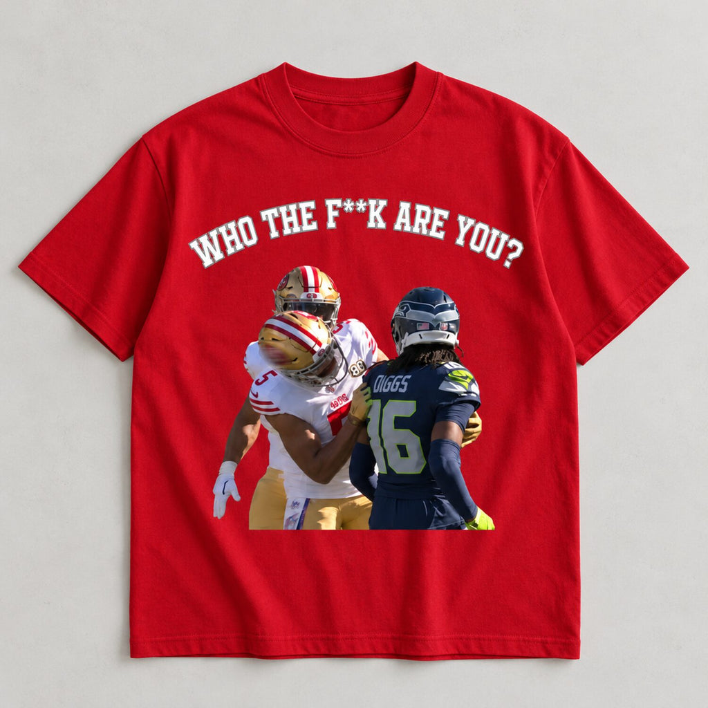 Who Are You? San Francisco Football Meme T-Shirt/Sweatshirt/Hoodie – Vintage Rivalry Graphic Tee