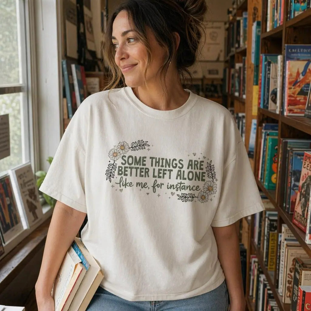 Funny Introvert Shirt for Women | Floral Graphic Tee/Sweatshirt/Hoodie