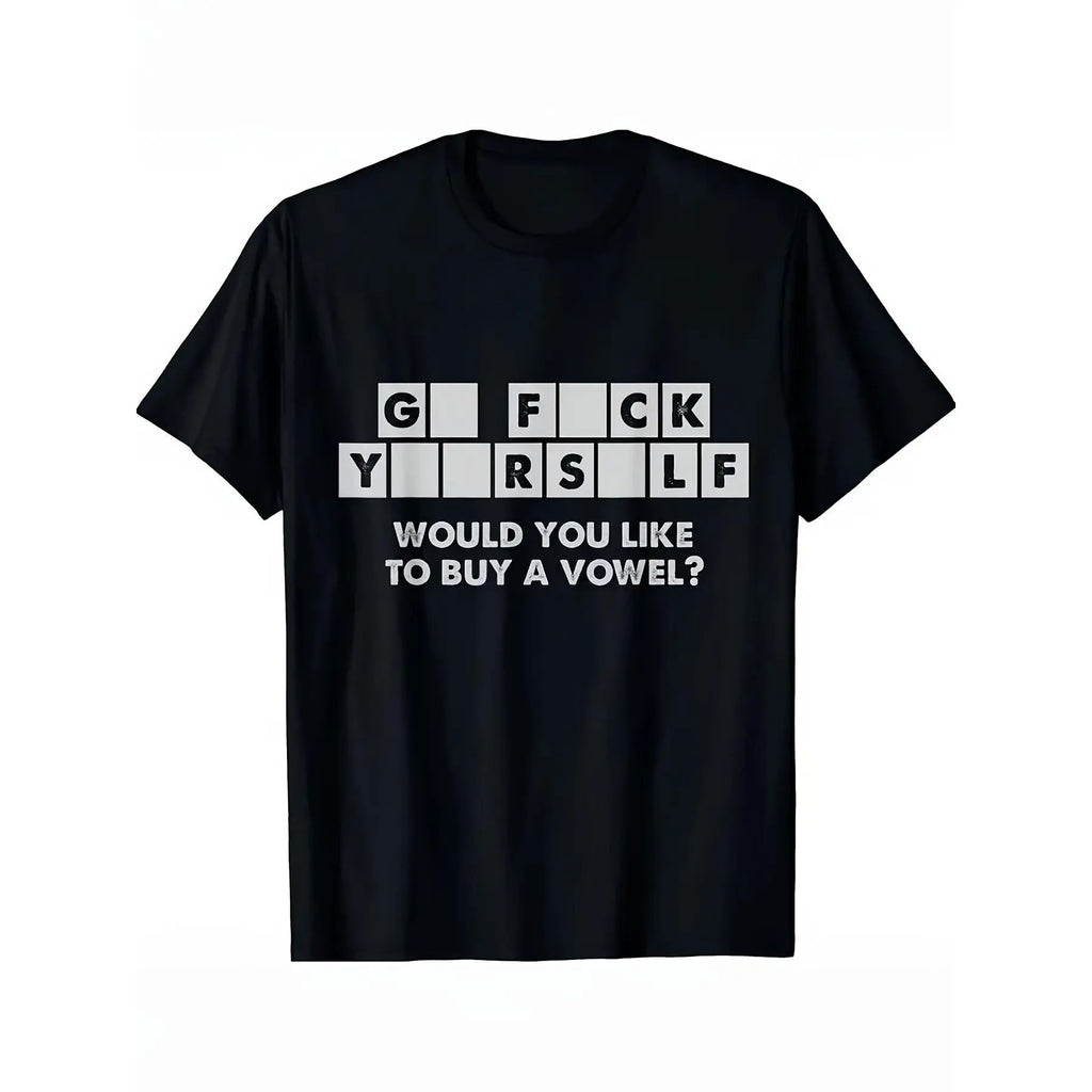 Would You Like to Buy a Vowel Funny T-Shirt/Sweatshirt/Hoodie – Sarcastic Word Puzzle Graphic Tee, Adult Humor Shirt