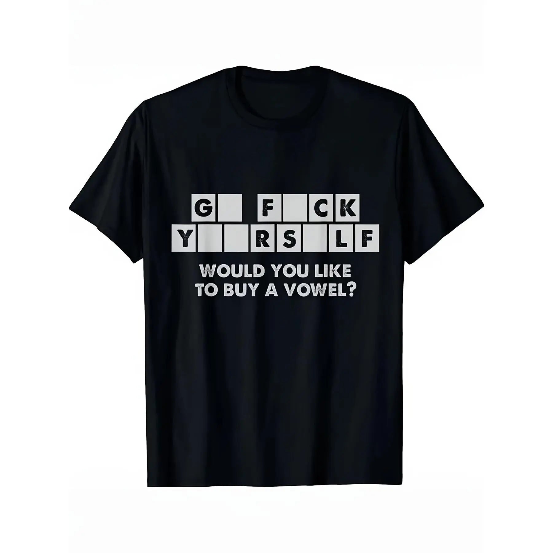 Would You Like to Buy a Vowel Funny T-Shirt/Sweatshirt/Hoodie – Sarcastic Word Puzzle Graphic Tee, Adult Humor Shirt