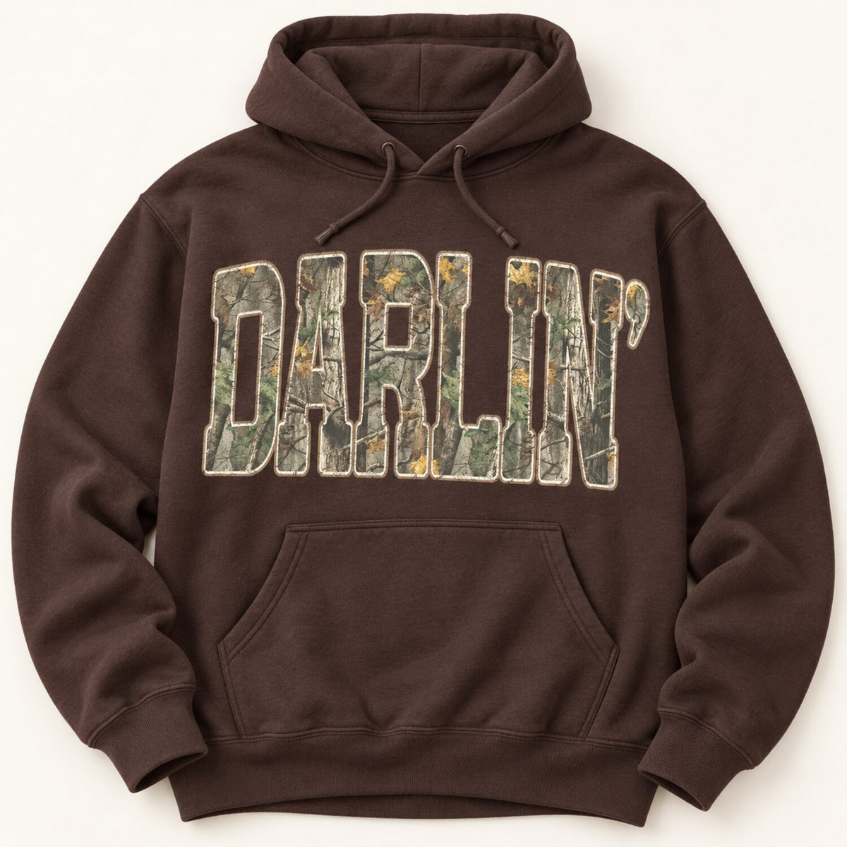 Darlin' Camo Sweatshirt/Hoodie/T-Shirt – Retro Southern Country Western Graphic Crewneck