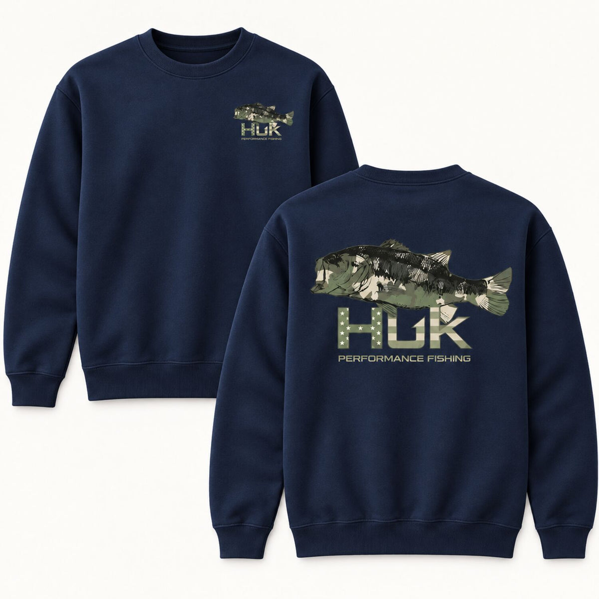 Men's Camo Bass Fishing Hoodie/Sweatshirt/T-Shirt – Outdoor Graphic Pullover Sweatshirt