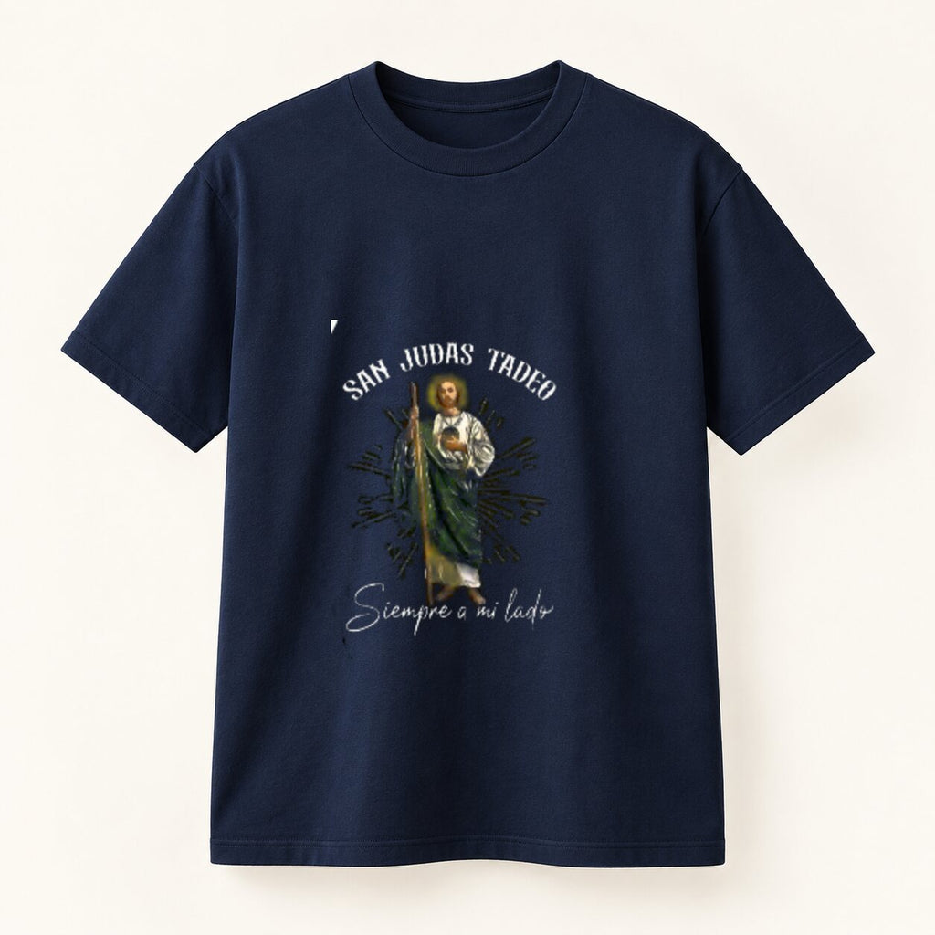 San Judas Tadeo Double-Sided Graphic Hoodie/Sweatshirt/T-Shirt – Siempre a Mi Lado Catholic Faith Tee