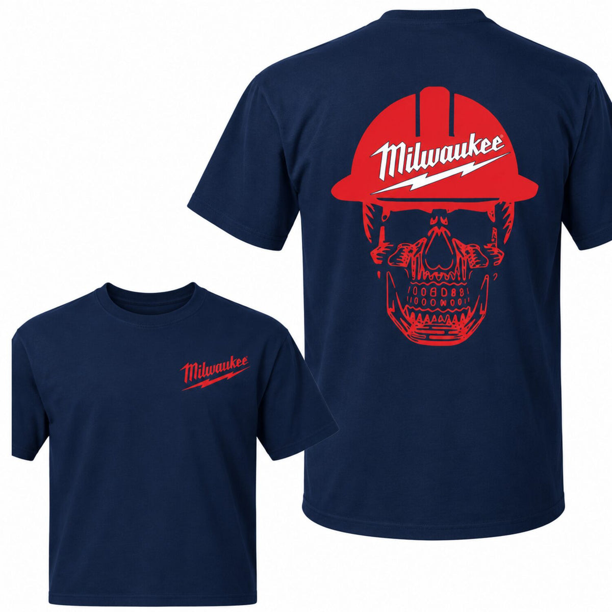 Milwaukee Skull Hoodie, Bold Graphic Pullover For Men For Women, Streetwear Workwear Style, Unisex Fit, Gift For Tool For Garage Fans, Unisex Long Sleeve Pullover Shirt