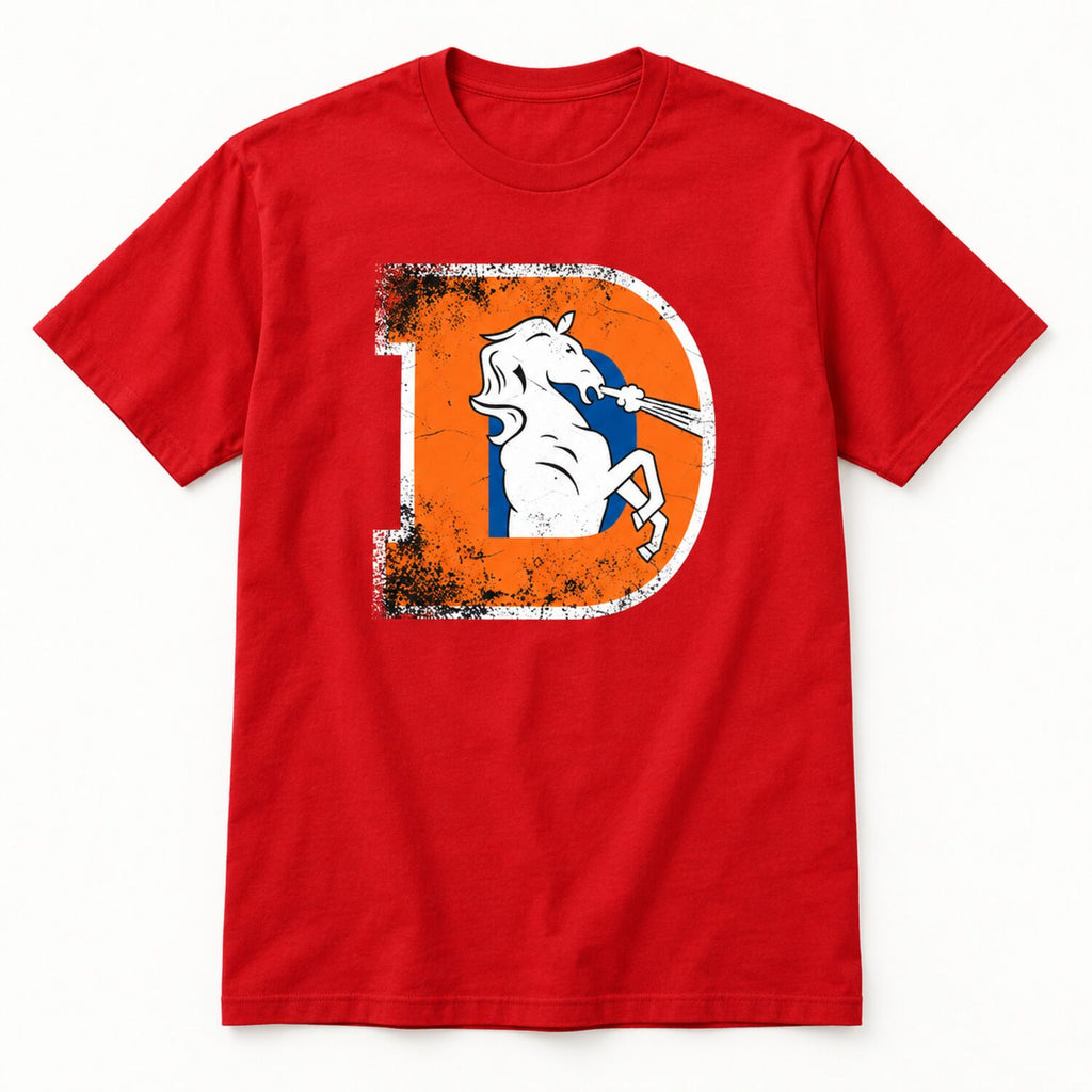 Denver Broncos Vintage Logo T-Shirt/Sweatshirt/Hoodie – Retro Football Game Day Tee