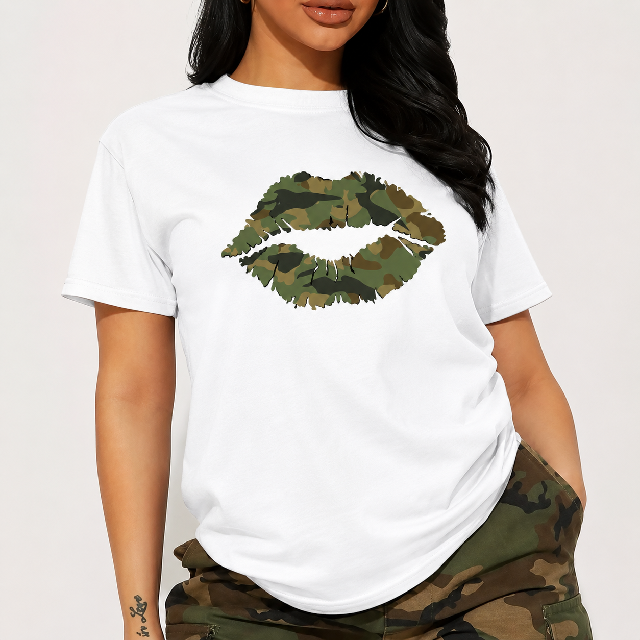 Camo Lip Graphic Tee 💋 – Country Girl Camo T-Shirt/Sweatshirt/Hoodie