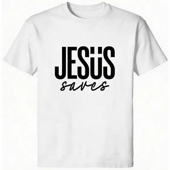 Jesus Saves Minimal Christian Graphic Hoodie/T-Shirt/Sweatshirt
