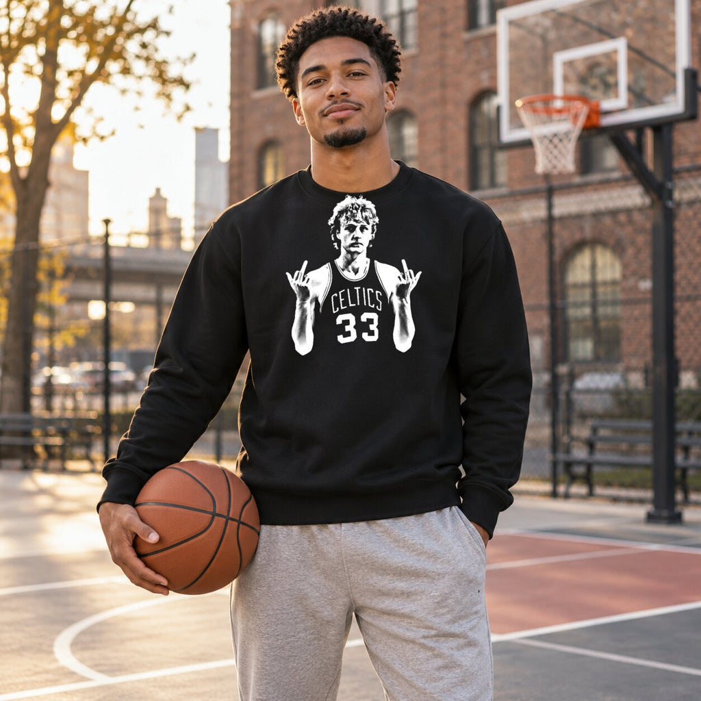 Larry Bird Vintage Basketball Graphic Tee/Sweatshirt/Hoodie – Retro Celtics 33 Streetwear T-Shirt