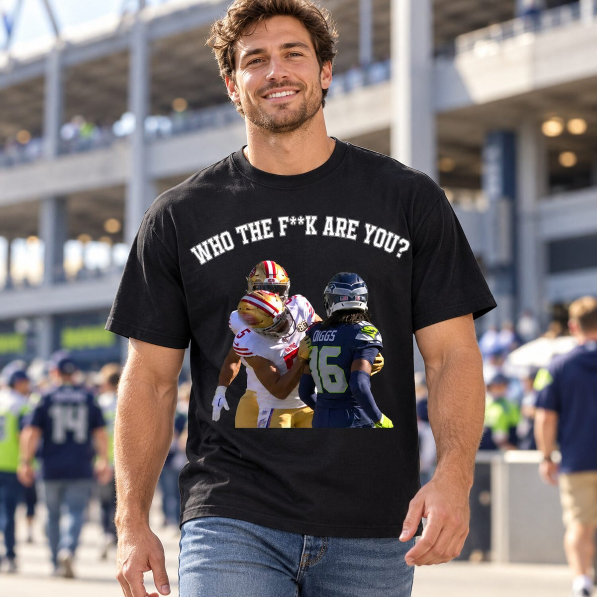 Who Are You? San Francisco Football Meme T-Shirt/Sweatshirt/Hoodie – Vintage Rivalry Graphic Tee